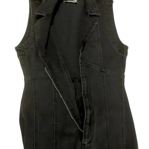 Free People We The Free CRVY Ring the Alarm Denim Jumpsuit Black Size M NEW - Picture 8 of 13